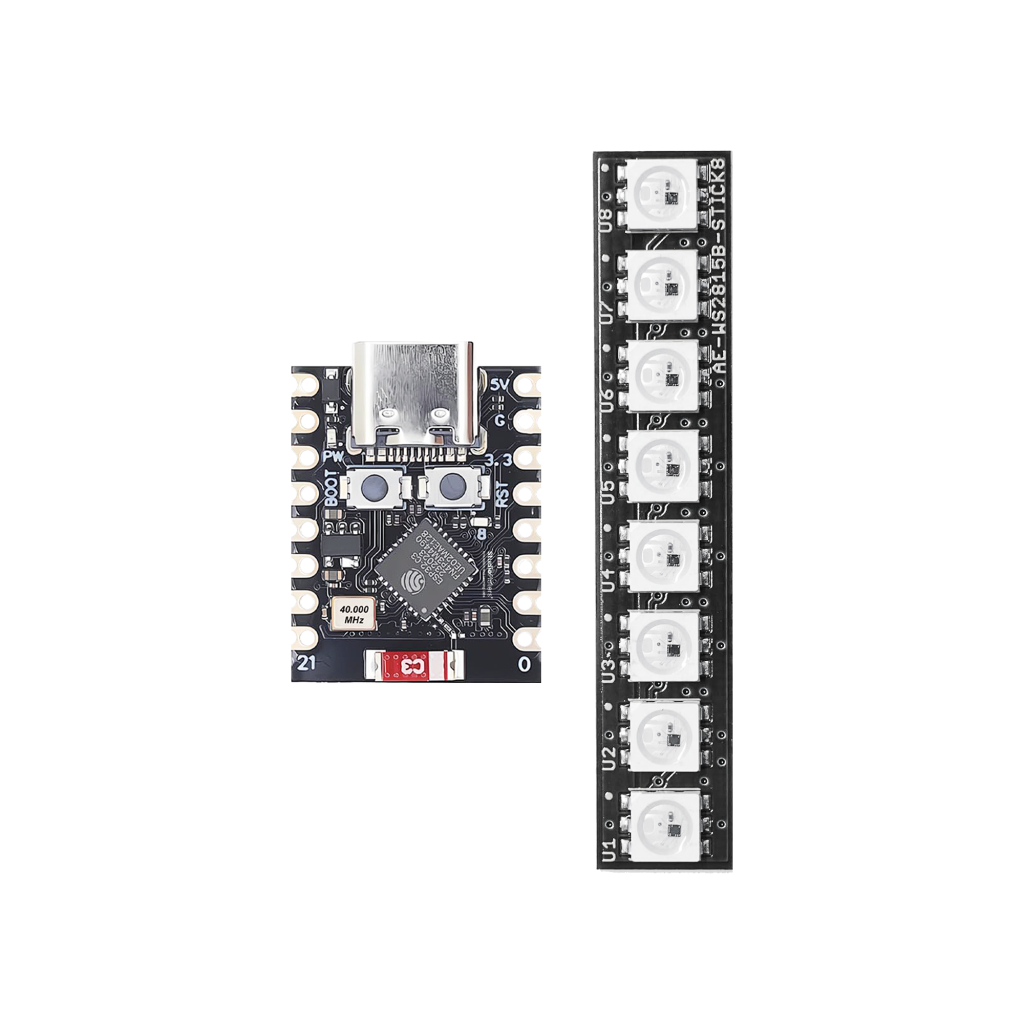ESP32-C3 Super Mini WLED NeoPixel controller board