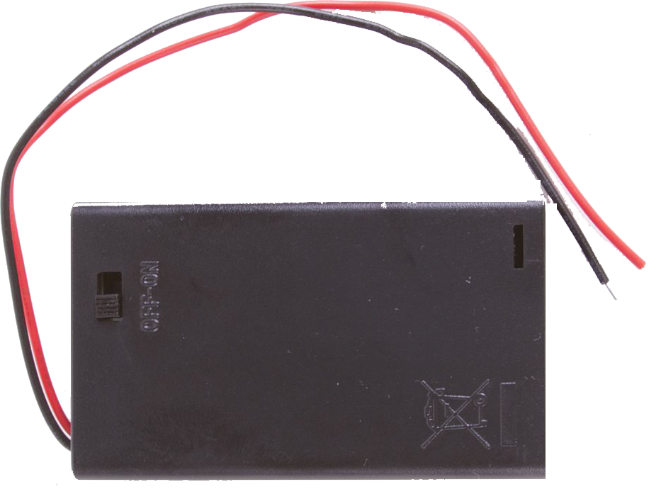 3xAA battery holder with switch