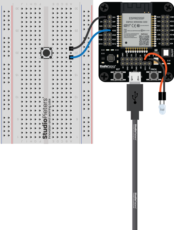 Wiring diagram for the ESP32 Lifecycle Manager circuit