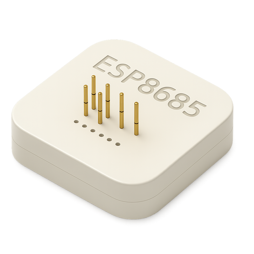 3D-printed magnetic programmer jig for the ESP8685-WROOM-03 module