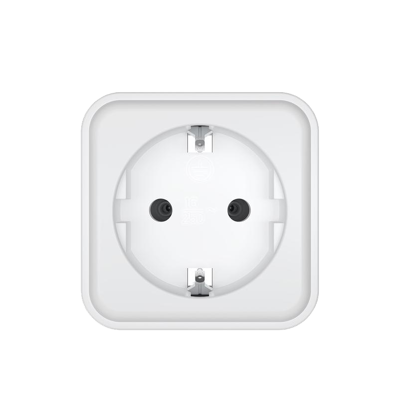 Inside of the smart plug, showing the original module and its markings