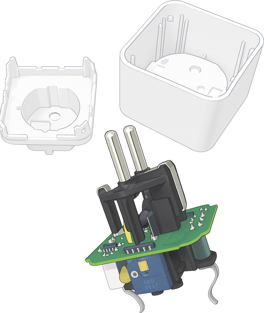 Wiring the ESP8685-WROOM-03 relay and GPIO connections inside the plug