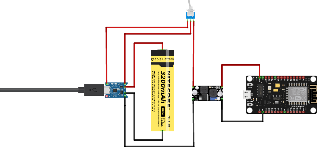 ESP32_Bat Battery Charging Breakout and Development Board with 400mAh LiPo  Cell