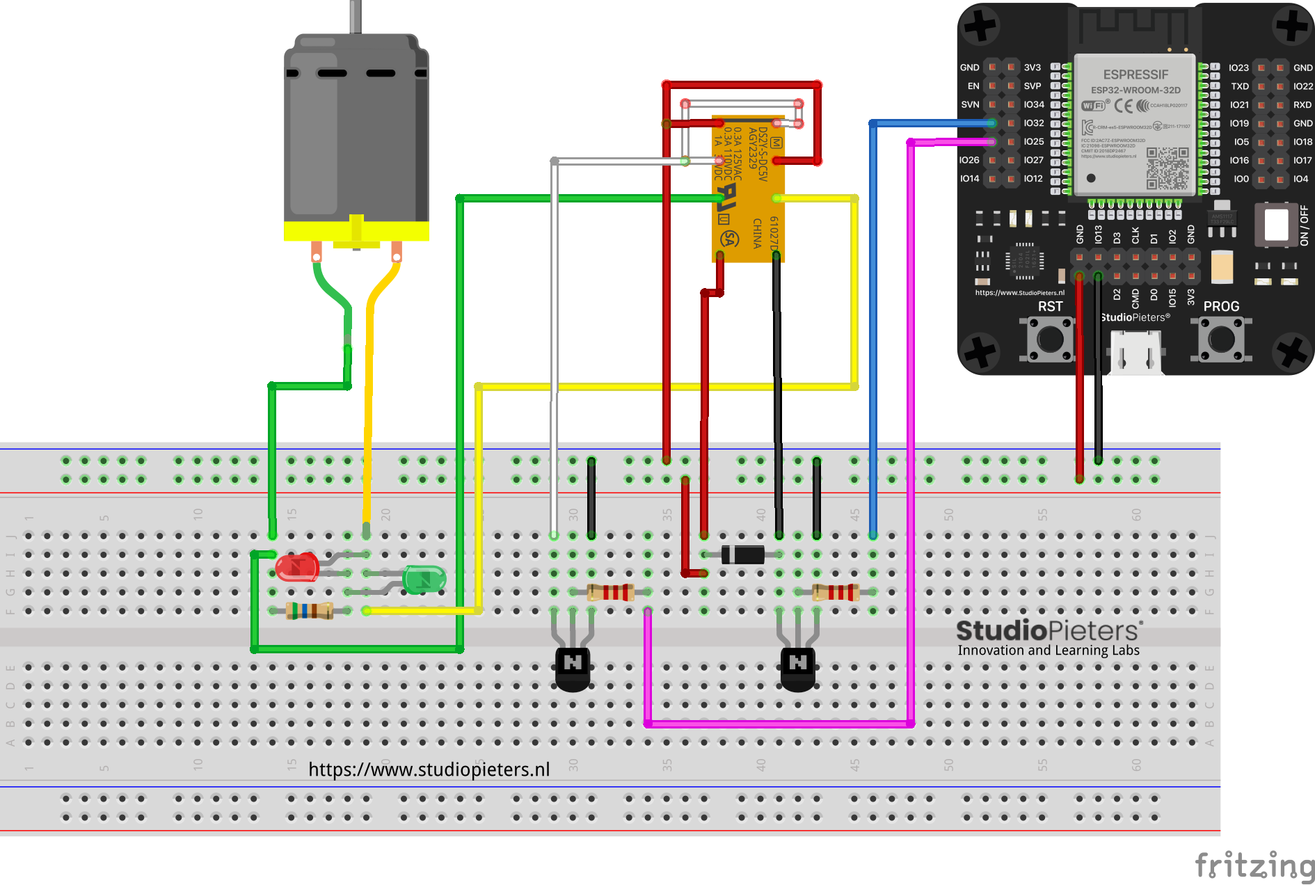 Esp32 Dc Motor Interfacing With Esp32