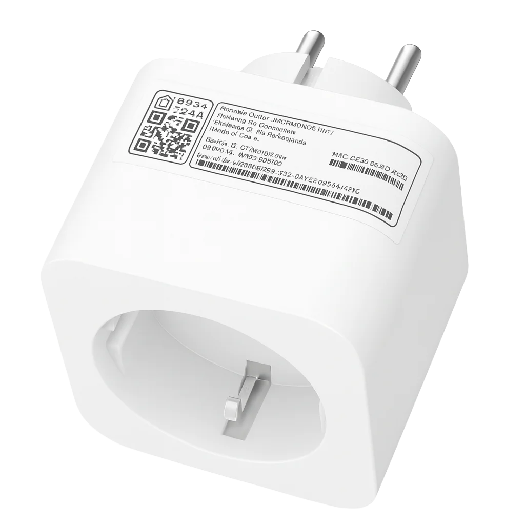Selecting the power plug in Apple Home to start a firmware update