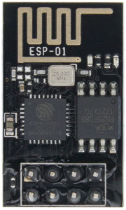 Supplies for the HomeKit LED strip build: ESP8266-01S, relay, buck converter and LED strip