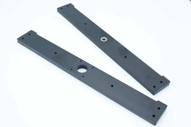 Two long bakelite plates