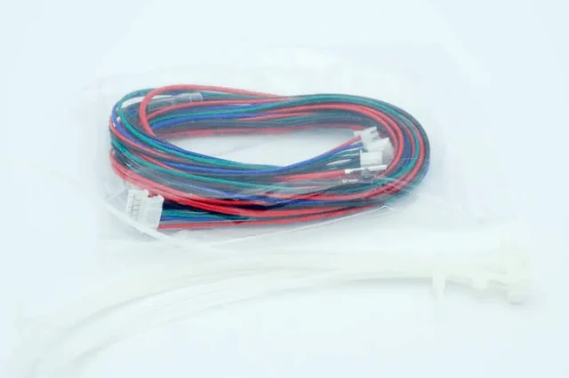 Coloured motor cables and cable ties