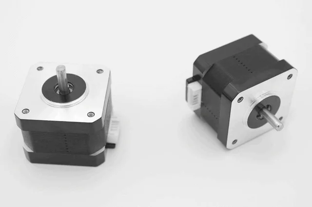 Two stepper motors