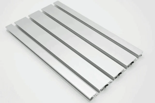 The aluminium T-slot table