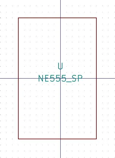 An empty rectangle drawn around the symbol name